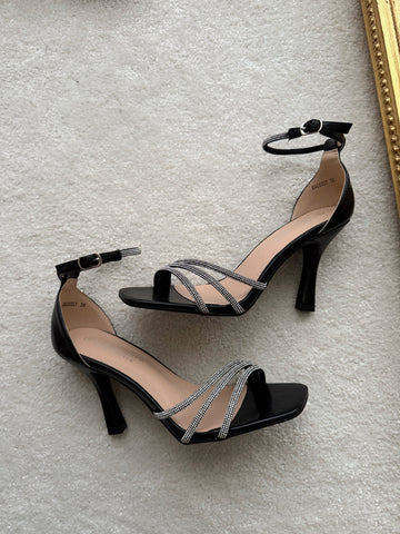Sandales à talons et strass CARDIN