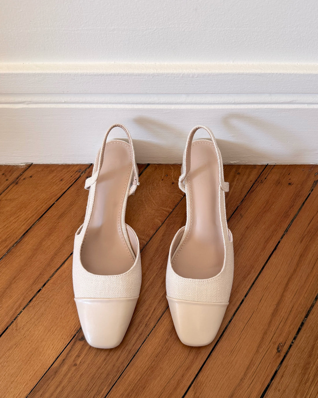 Slingback à talon BALDWIN - beige