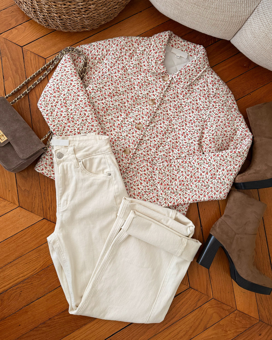 Veste matelassée à imprimé floral LUKA