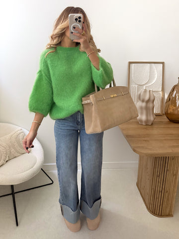 Maille en mohair FERGUSON - vert