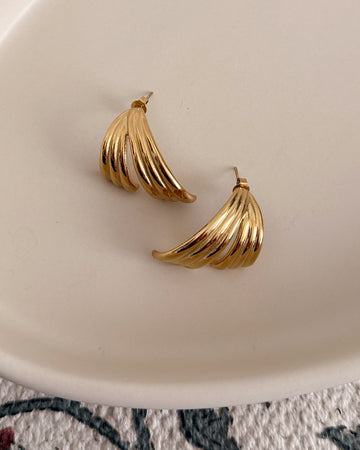 Boucles d'oreilles striées AGATHE