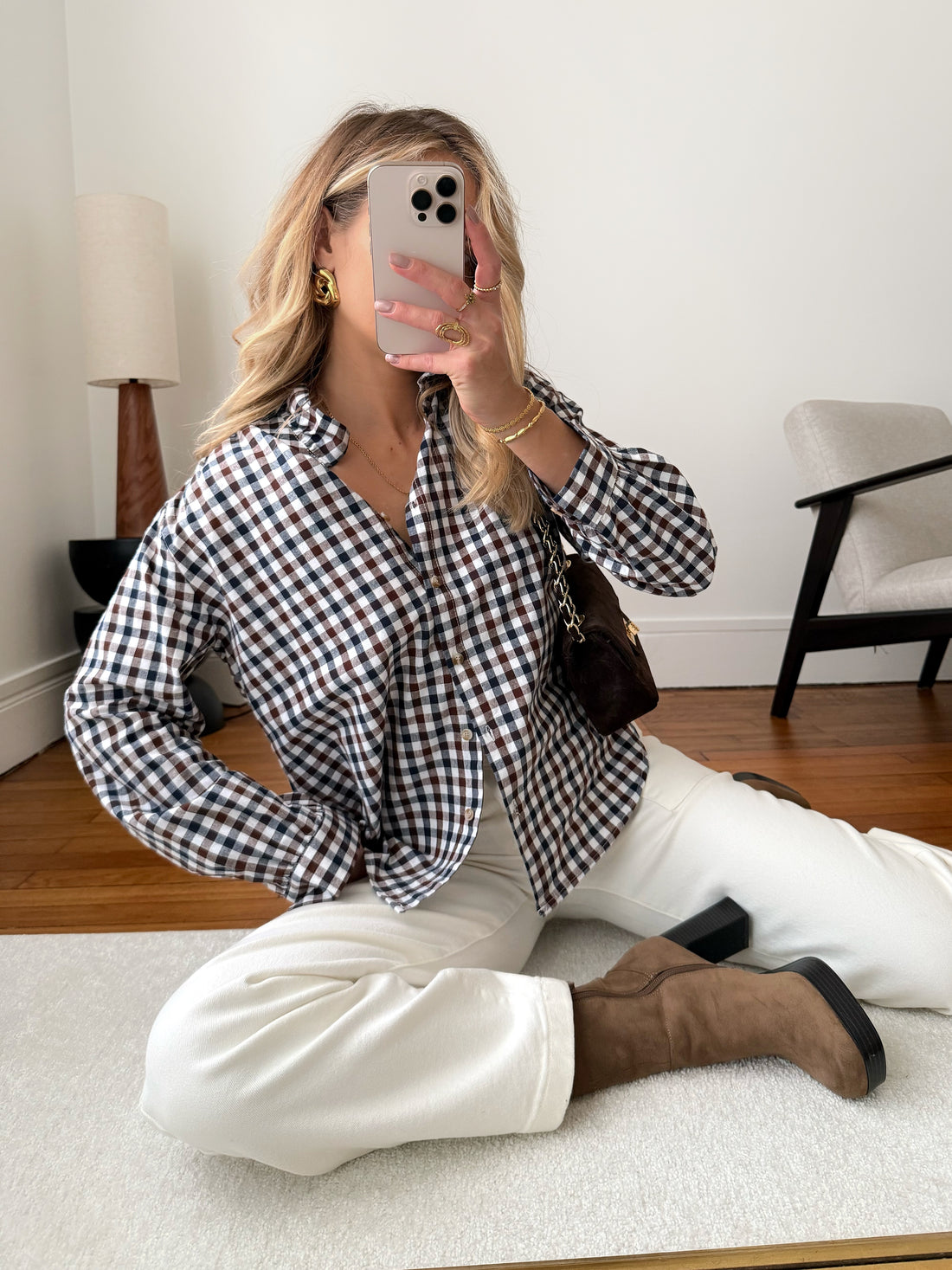 Chemisier imprimé Vichy MARGOTINE