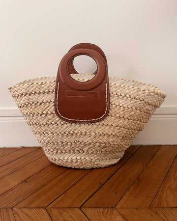 Grand cabas en paille tressée HOLIDAY