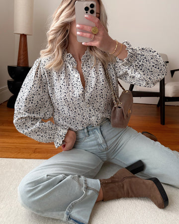 Chemisier à imprimé fleuri GABRIELLA