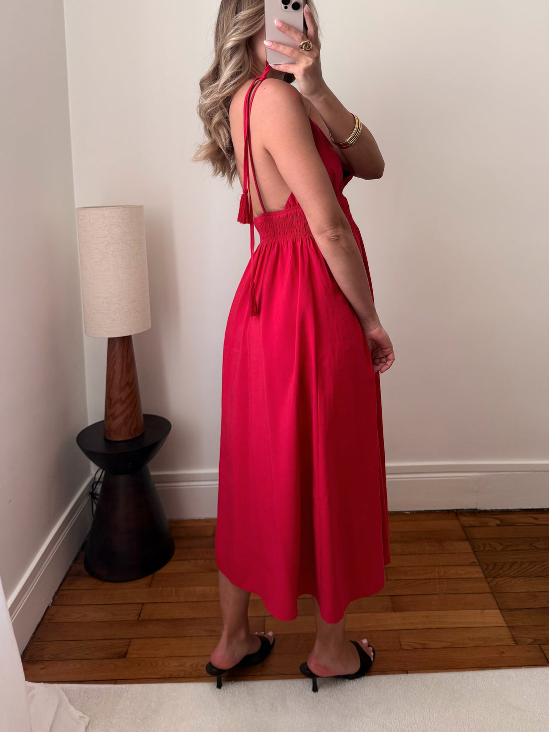 Robe longue à bretelles ASHLEY