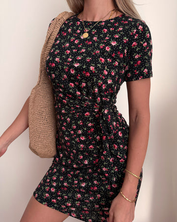 Robe courte imprimé floral AMADEUS