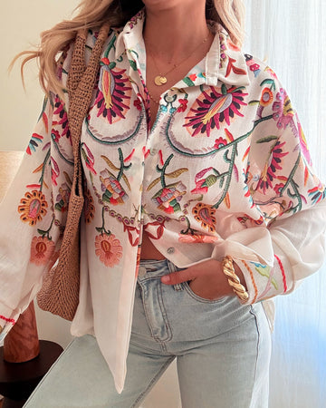 Chemise oversize imprimé floral MELONNY PRÉCOMMANDE