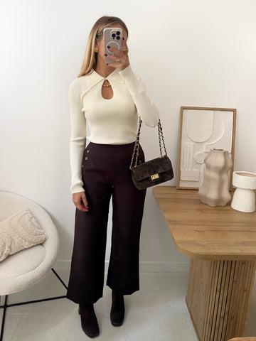 Pantalon droit et boutons GILBERT
