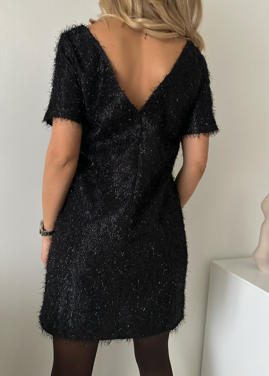 Robe Zara Brillante Col V - Taille S - Neuve Avec étiquettes - Look Soirée Pailleté