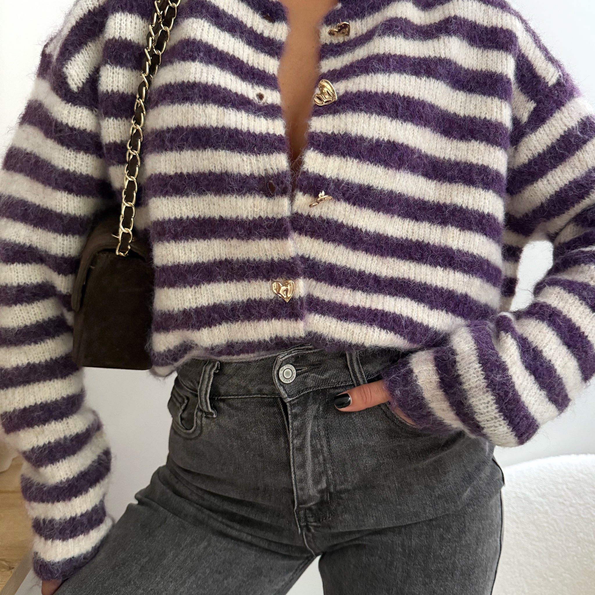 Cardigan à rayures CASTLE