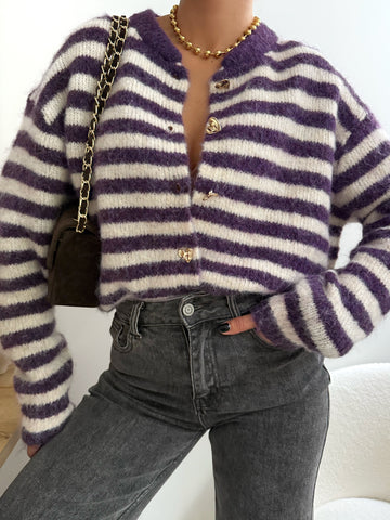 Cardigan à rayures CASTLE