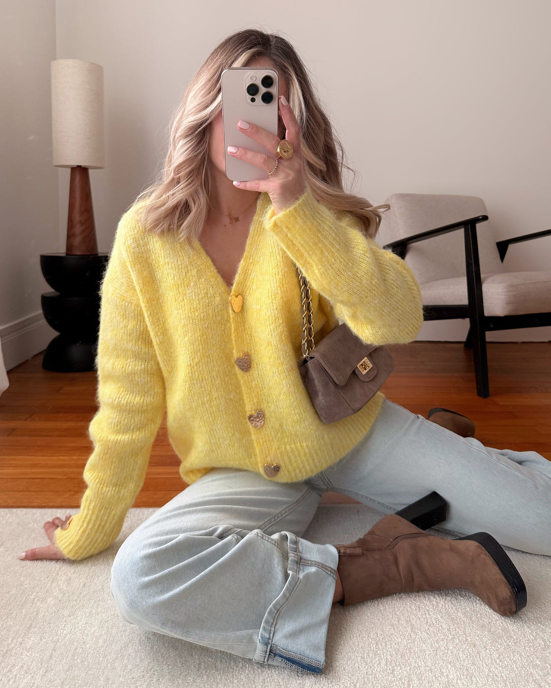 Cardigan à boutons dorés CHRISTOPHER