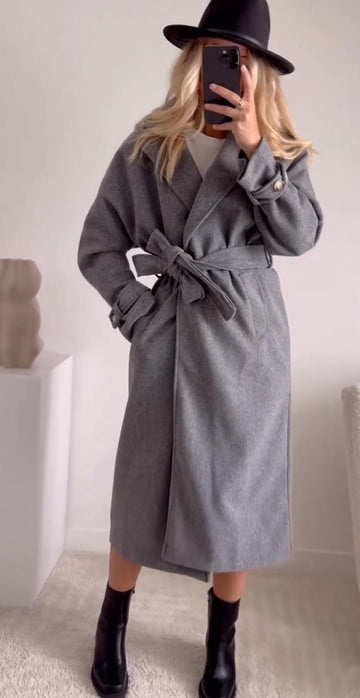 Manteau long et ceinture BALUDI